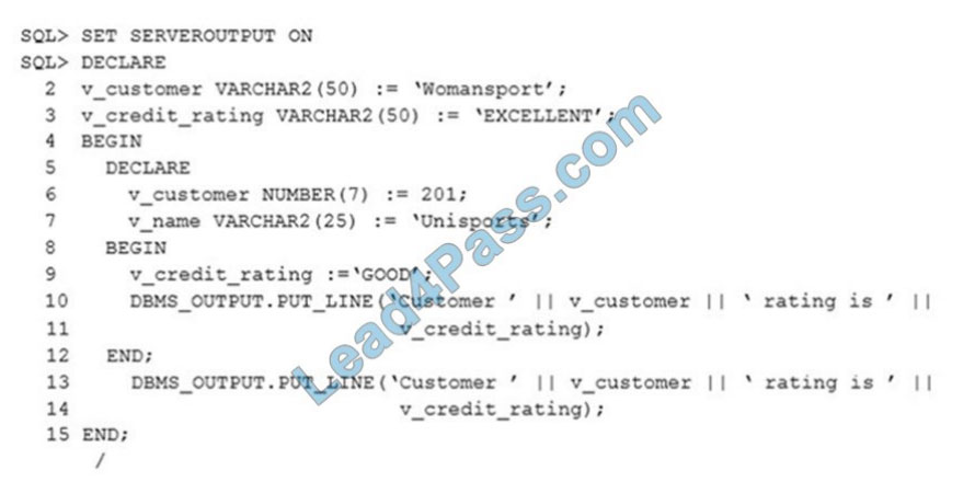 [2021.1] lead4pass 1z0-144 practice test q13